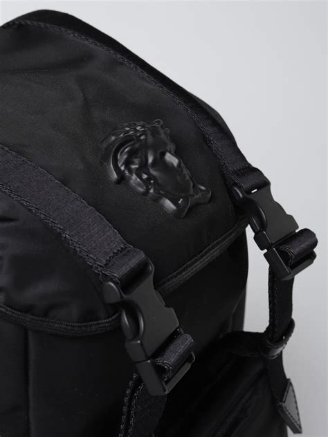 versace black backpack|versace free backpack.